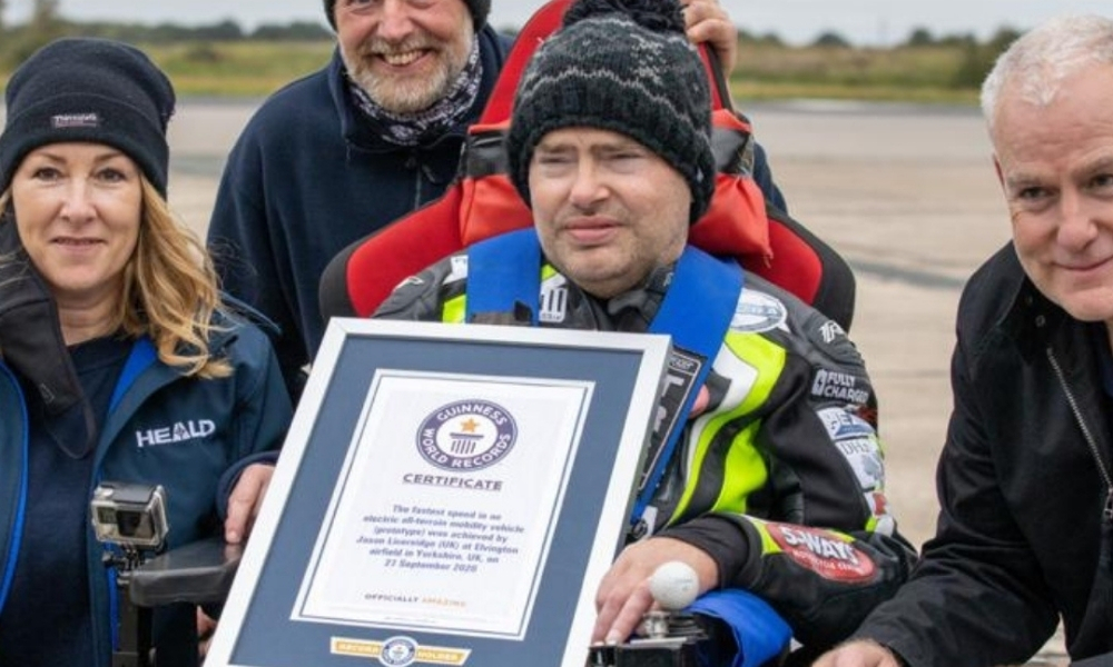 Security manufacturer supports terminally ill man to achieve Guinness World Record