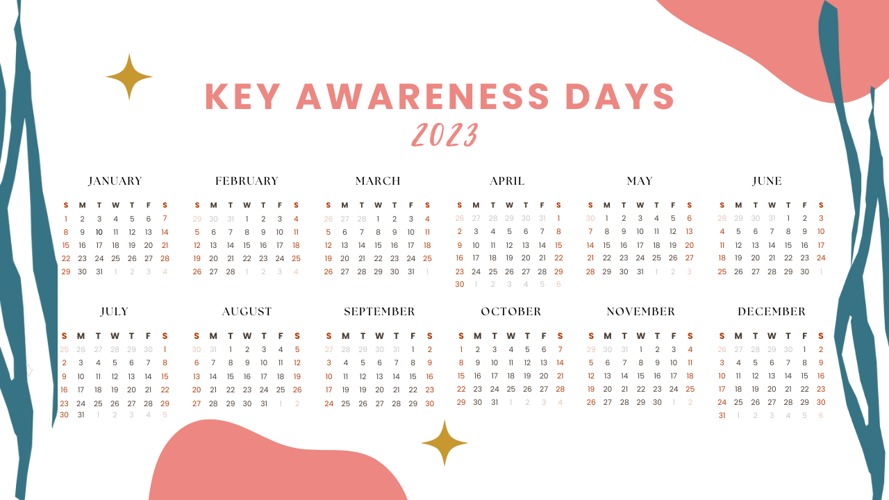 Awareness Days Calendar 2023 Wild PR