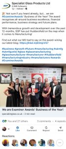 SGP social media post sharing award win